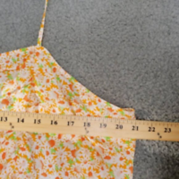 BP Womens Camisole Cami Top Multicolor Tamara Floral Ruched Smocked Plus 2X New - Picture 3 of 8